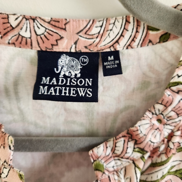 Madison Mathews Size M Folly Midi Dress - Picture 3 of 6